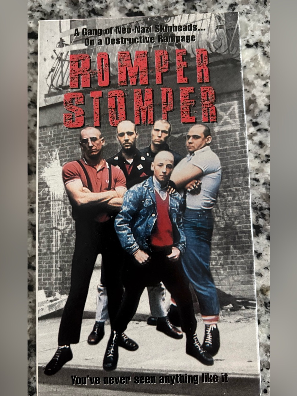 Romper Stomper C/FP VHS Russell Crowe Daniel Pollock Cassette Rare Canada Copy